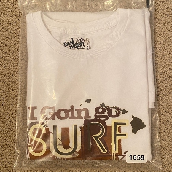 LOCAL MOTION Hawaii “I Goin’ Go Surf” Tee Shirt Men 2XL - Picture 5 of 5